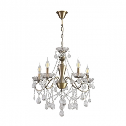 Люстра Lumion CLASSI 8346/5 в классическом стиле, цвет прозрачный, мощность 200 Вт