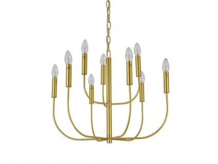 Люстра NEWPORT 34909/C brass цвет латунь, мощность 360 Вт