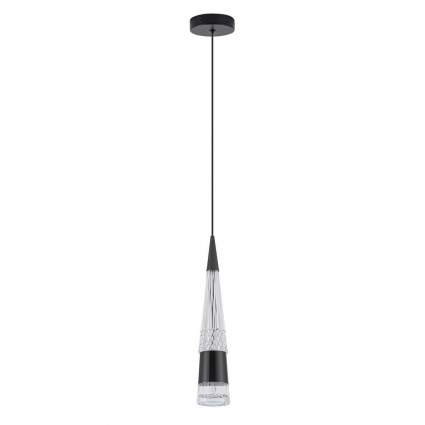 Подвесной светильник LED4U L7122-1 CR-BK в стиле модерн, цвет черный