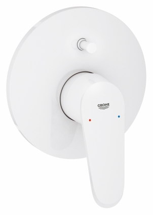 Смеситель Grohe Eurodisc Cosmopolitan для ванны с душем, однорычажный, белый