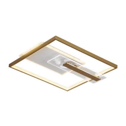 Потолочный светильник LED4U L1045-500 GD в стиле модерн, мощность 76 Вт