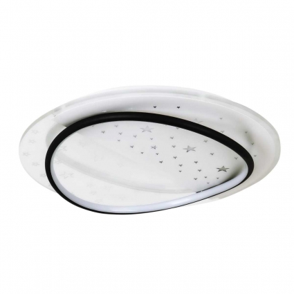 Потолочный светильник LED4U L1036-480 BK в стиле модерн, цвет черный