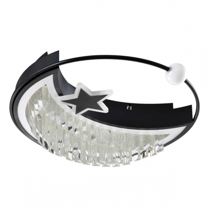 Потолочный светильник LED4U L8024-450 BK в современном стиле, цвет черный