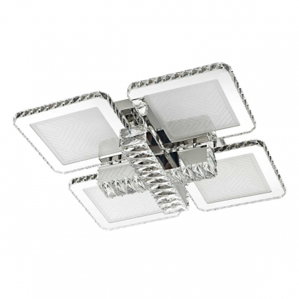 Потолочный светильник LED4U L3011-4 в стиле Хай-тек, цвет хром, мощность 140 Вт