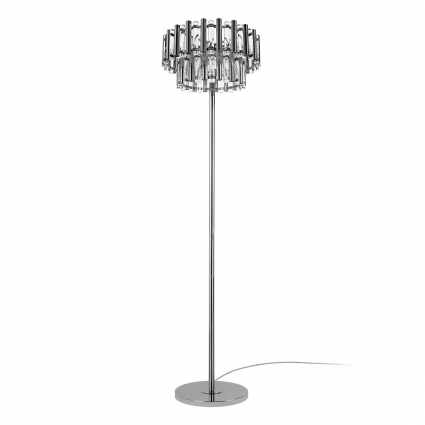 Торшер LOFT IT Boucle 10438F в стиле модерн, цвет никель, мощность 160 Вт