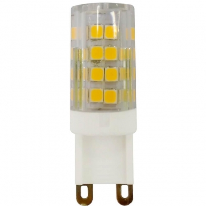 Лампа светодиодная ЭРА G9 3,5W 2700K прозрачная LED JCD-3,5W-CER-827-G9 Б0027861, мощность 3.5 Вт