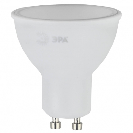 Лампа светодиодная ЭРА GU10 8W 2700K матовая LED MR16-8W-827-GU10 Б0036728 цвет белый