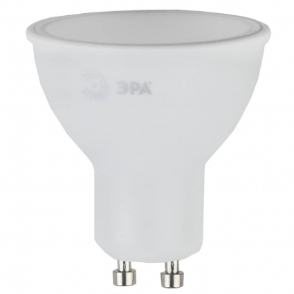 Лампа светодиодная ЭРА GU10 8W 4000K матовая LED MR16-8W-840-GU10 Б0036729 цвет белый