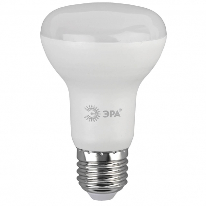 Лампа светодиодная ЭРА E27 8W 6000K матовая LED R63-8W-860-E27 Б0048024 цвет белый