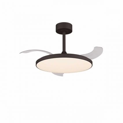 Люстра-вентилятор Mantra SLIM FAN 9055 цвет черный, мощность 50 Вт, с диммером