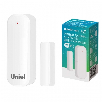 Умный датчик открытия дверей и окон Wi-Fi Uniel USN-A510 OS/WF WHITE