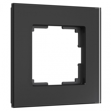 Рамка Werkel Senso на 1 пост черный, стекло soft-touch W0013108 4690389200328