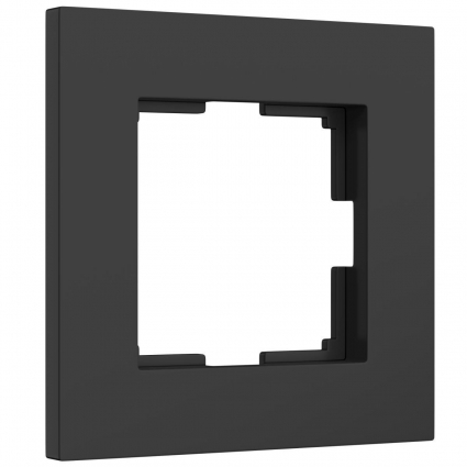 Рамка Werkel Slab на 1 пост черный матовый W0012908 4690389193293