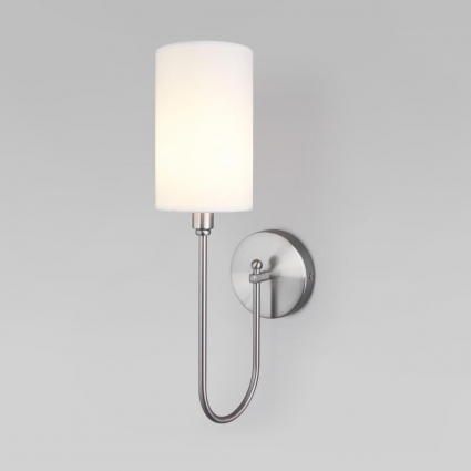 Бра Eurosvet Abbey 60164/1 никель цвет белый, мощность 40 Вт