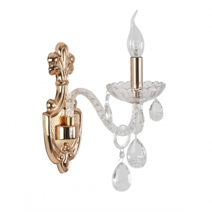 Бра Lumion ALISSA 8376/1W в классическом стиле, цвет прозрачный, мощность 40 Вт