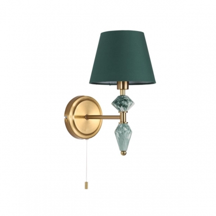 Бра Lumion VERMONT 8275/1W в классическом стиле, цвет зеленый, мощность 40 Вт