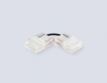 Соединитель угловой AMBRELLA LIGHT ILLUMINATION COB 12/24V для лент 12mm (2 конт.) (10шт. в комплекте) GS6871 в стиле Хай-тек, цвет прозрачный