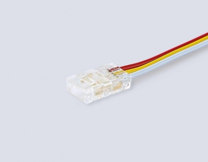 Соединитель гибкий двухсторонний AMBRELLA LIGHT ILLUMINATION COB CCT 12/24V для лент 8mm(3 конт.) (5шт. в комплекте) GS7911 в стиле Хай-тек, цвет прозрачный
