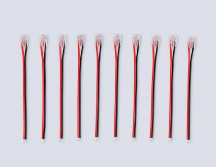 Соединитель гибкий односторонний AMBRELLA LIGHT ILLUMINATION COB 12/24V для лент 8/10mm (2 конт.) (10шт. в комплекте) GS7375 в стиле Хай-тек, цвет прозрачный