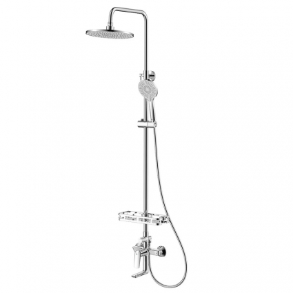 Смеситель для ванны с душем Lemark Verba LM11462C, хром, штанга 172.9 см