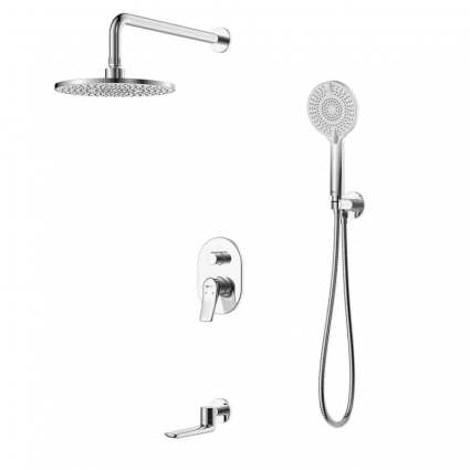 Смеситель для ванны и душа Lemark Ortus LM11322C, встраиваемый, хром