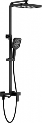 Душевая стойка BELZ B24709-7 черный штанга 112 см, шланг 150 см, 3 режима