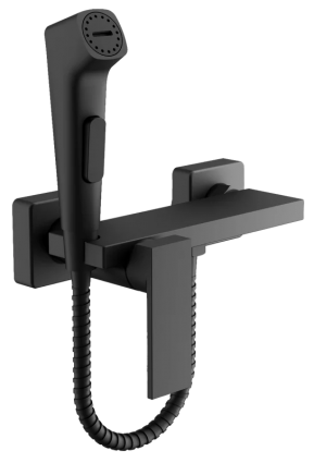 Гигиенический душ BELZ B653 B55653-7 со смесителем, черный, 1 режим