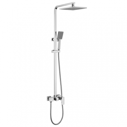 Душевая стойка Abber Daheim AF8220L хром штанга 145 см, шланг металлический 150 см