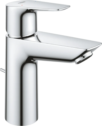 Смеситель для раковины Grohe BauEdge 23758001 хром однорычажный, длина излива 10.6 см