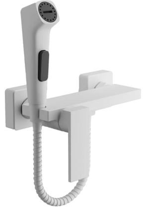 Гигиенический душ BELZ B653 B55653-8 со смесителем, белый, 1 режим