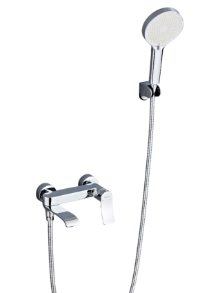 Смеситель для ванны с душем Haiba HB60553 хром, однорычажный, длина излива 19.6 см