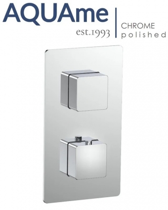 Смеситель для ванны и душа AQUAme Savona с термостатом AQM8809CR, хром