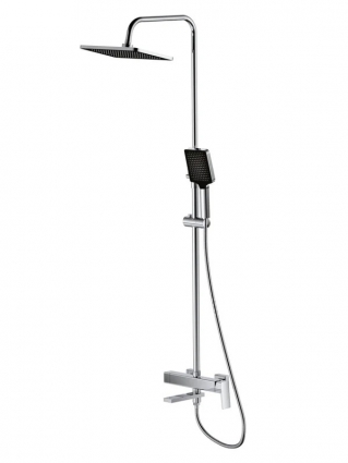 Душевая стойка Rush ST4235-90 хром штанга 160.6 см, шланг 150 см