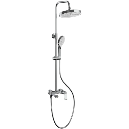 Душевая стойка Haiba HB24553 хром штанга 141 см, шланг 150 см