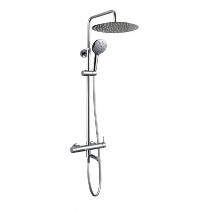 Душевая стойка Caprigo Don 53-315-crm хром штанга 140.2 см, шланг силиконовый 150 см
