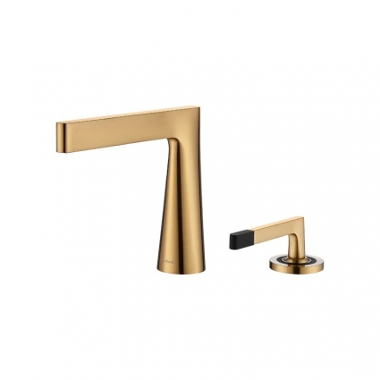 Смеситель для раковины Boheme Duo 161-BR bronze однорычажный, бронза