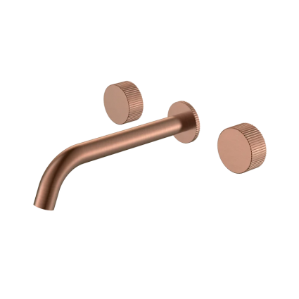 Смеситель для раковины Boheme Stick linea 152-2-CB.3 С ВНУТРЕННЕЙ ЧАСТЬЮ, copper brushed, двухвентильный, медь