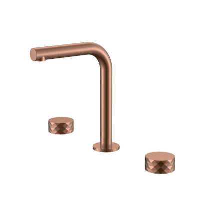 Смеситель для раковины Boheme Stick diamond 152-CB copper brushed медь, длина излива 14 см