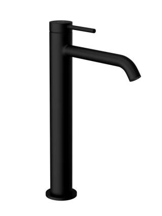Смеситель для раковины VitrA Minimax Round A4353436EXP матовый черный однорычажный, длина излива 18 см
