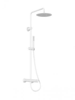 Душевая стойка Ravak Spring SG 091.10WHM белый матовый штанга 128 см,  в современном стиле