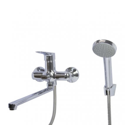 Смеситель для ванны и раковины 35k MIXLINE ML14-02 однорычажный, хром