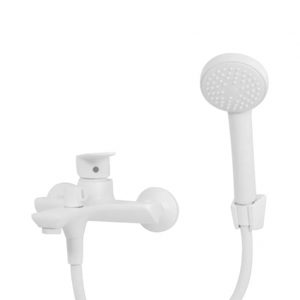 Смеситель для ванны 35k MIXLINE ML15-01W БЕЛЫЙ однорычажный, белый
