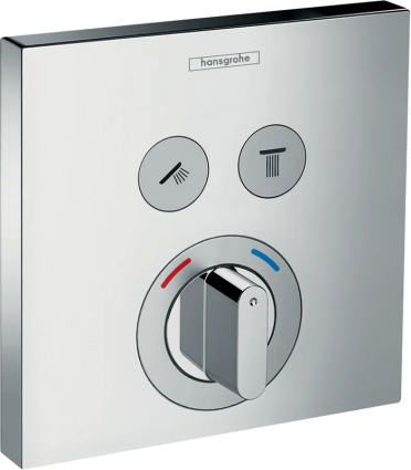 Термостатический смеситель встраиваемый Hansgrohe ShowerSelect 15768000 для душа, хром, термостат