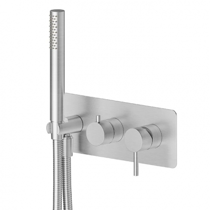 Встраиваемый смеситель для душа и ванны Newform X-Steel 316 69679EX.50.050 inox однорычажный, сталь