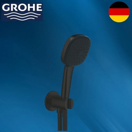 Душевой гарнитур 3 вида струи GROHE Tempesta Cube 110 269102433 цвет черный, шланг 150 см