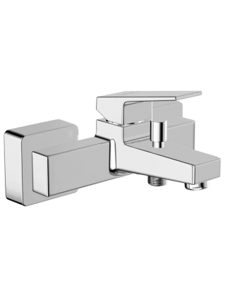 Смеситель для ванны с душем VitrA Minimax Square A43520EXP хром, однорычажный, длина излива 15.7 см