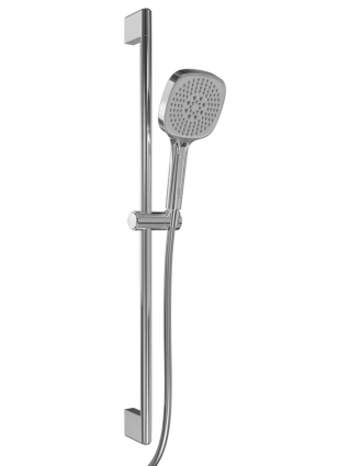 Душевой гарнитур VitrA Core Square A45917EXP хром штанга 78 см, шланг 150 см