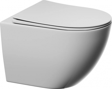 Унитаз подвесной Abber Ultra AC1301 с микролифтом, белый, 36x51.5 см