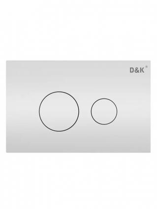 Кнопка смыва для унитаза D&K Venice DB1029016 пластик, цвет глянцевый белый, механическая