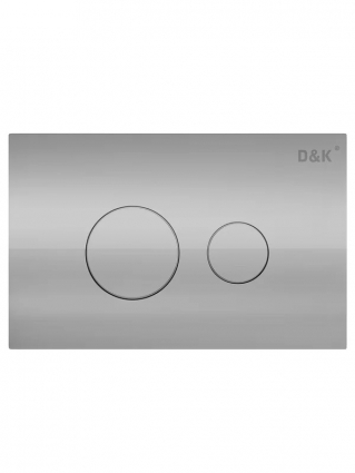 Кнопка смыва для унитаза D&K Venice DB1029001 пластик, цвет глянцевый хром, механическая